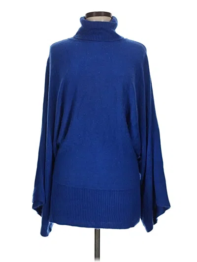 Pre-owned Bcbgmaxazria Turtleneck Sweater In Blue