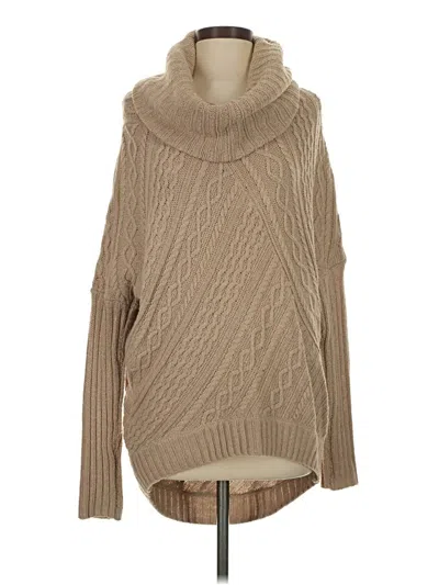Pre-owned Bcbgmaxazria Turtleneck Sweater In Brown