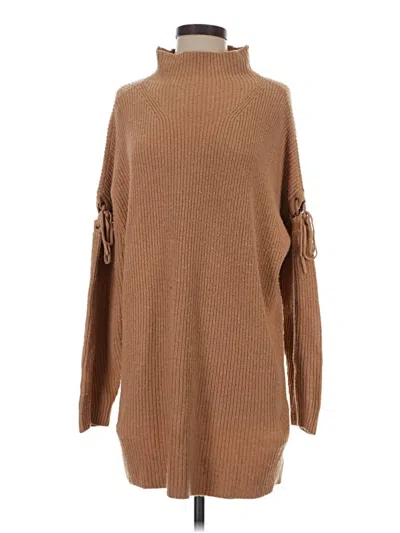 Pre-owned Bcbgmaxazria Turtleneck Sweater In Brown