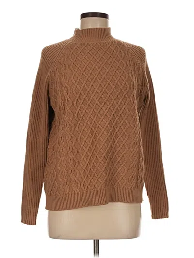 Pre-owned Bcbgmaxazria Turtleneck Sweater In Brown