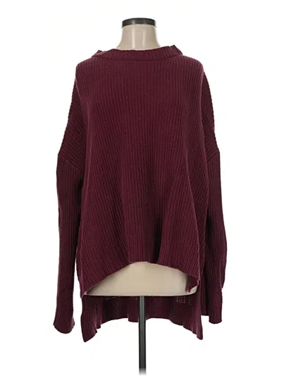 Pre-owned Bcbgmaxazria Turtleneck Sweater In Burgundy