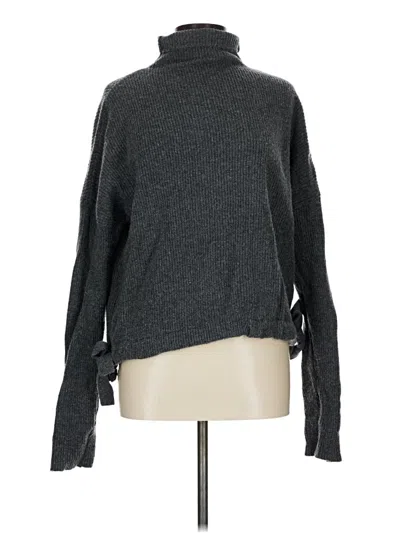Pre-owned Bcbgmaxazria Turtleneck Sweater In Gray
