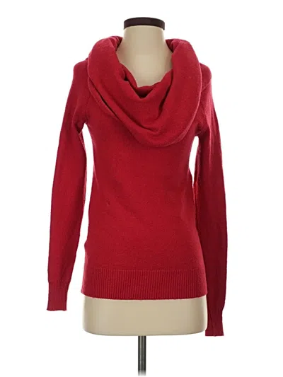 Pre-owned Bcbgmaxazria Turtleneck Sweater In Red