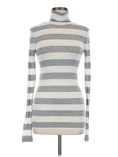 Pre-owned Bcbgmaxazria Turtleneck Sweater In Silver