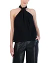Bcbgmaxazria Twist Neck Sleeveless Halter Knit Top