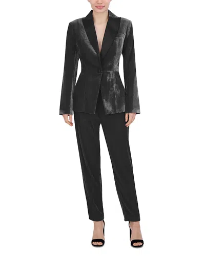 Bcbgmaxazria Velvet Tuxedo Jacket In Noir