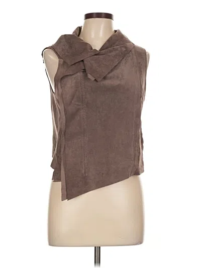 Pre-owned Bcbgmaxazria Vest In Brown