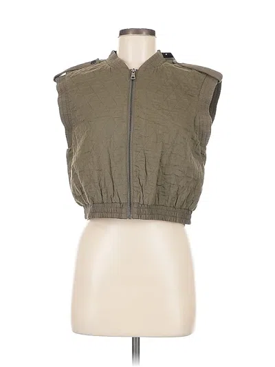Pre-owned Bcbgmaxazria Vest In Green