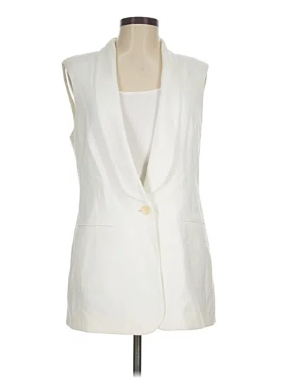Pre-owned Bcbgmaxazria Vest In Ivory