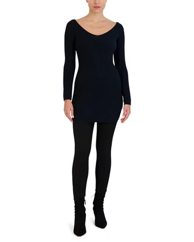 Bcbgmaxazria Womens Knit Mini Sweaterdress In Blue