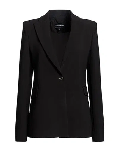 Bcbgmaxazria Woman Blazer Black Size 6 Polyester, Elastane