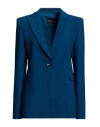 Bcbgmaxazria Woman Blazer Deep Teal Size 8 Polyester, Elastane In Blue