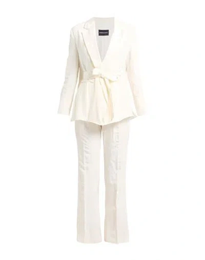 Bcbgmaxazria Woman Co-ord Ivory Size 4 Cotton, Linen, Tencel In White