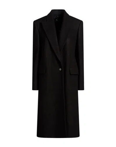 Bcbgmaxazria Woman Coat Black Size 2 Virgin Wool, Polyamide