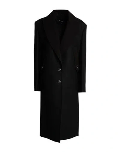 Bcbgmaxazria Woman Coat Black Size 6 Wool, Viscose, Polyester