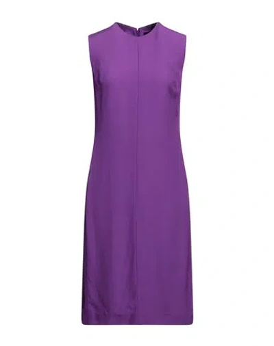 Bcbgmaxazria Woman Midi Dress Purple Size 4 Viscose