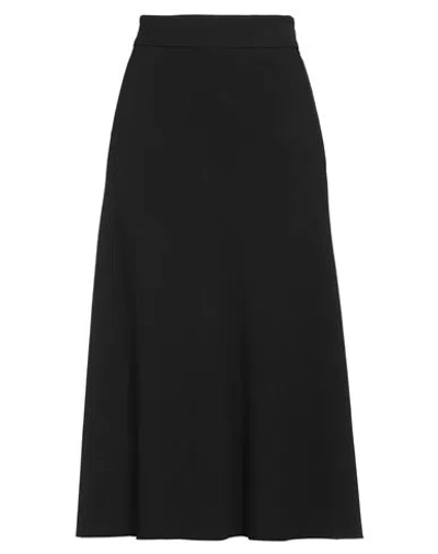 Bcbgmaxazria Woman Midi Skirt Black Size 4 Polyester, Viscose, Elastane