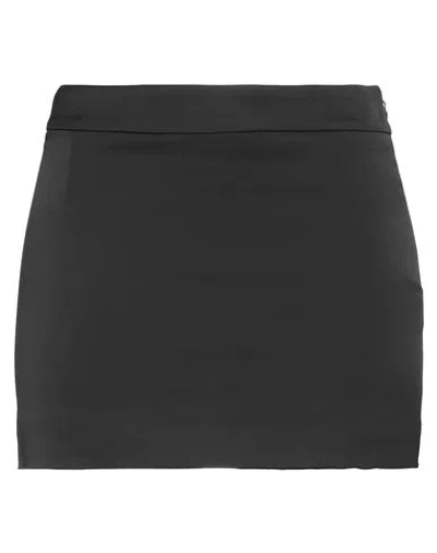 Bcbgmaxazria Woman Mini Skirt Black Size 6 Viscose, Virgin Wool, Elastane