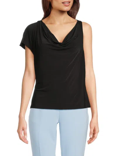 Bcbgmaxazria Women's Asymmetric Top In Noir