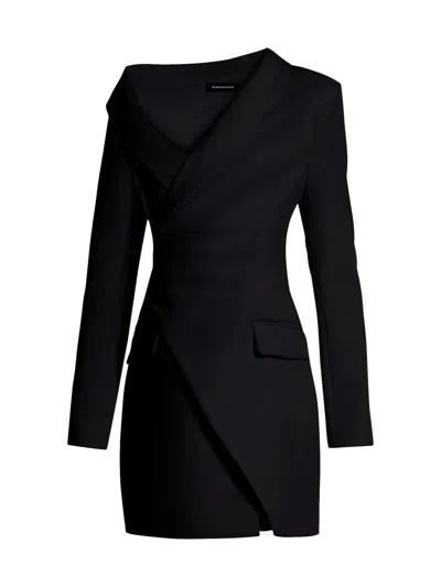 Bcbgmaxazria Women's Asymmetrical Blazer Dress In Black