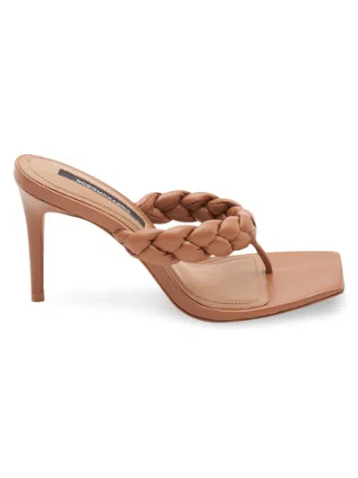 Bcbgmaxazria Women's Bella Braided Heel Sandals In Chestnut