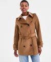 Bcbgmaxazria Women's Belted Corduroy Trench Coat In Brown