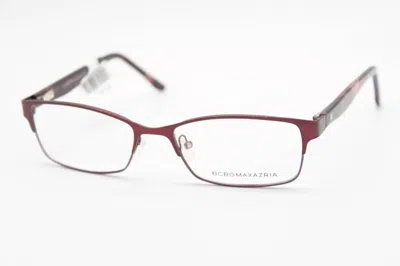 Bcbgmaxazria Women's Bryn Rectangular Eyeglasses In Red In Transparent