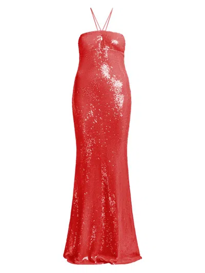 Bcbgmaxazria Women's Colette Sequined Mermaid Gown In Pink
