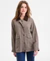 Bcbgmaxazria Women's Corduroy-collar Barn Jacket, Exclusively At Macy's In Multi