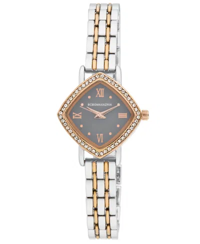 Bcbgmaxazria Women's Diamond Case Crystal Bezel Bracelet Watch, 27mm In Gold