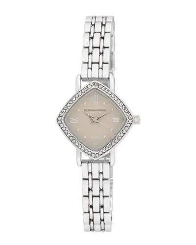 Bcbg Maxazria Women's Diamond Contour 27 Watch In White