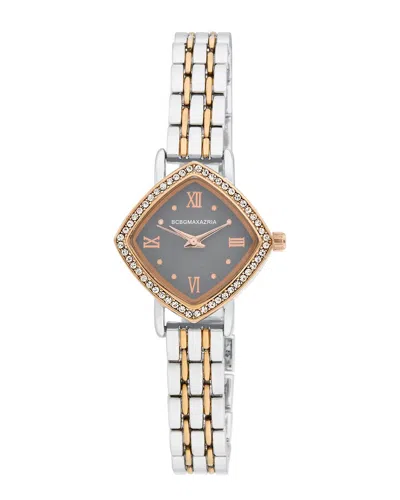 Bcbg Maxazria Women's Diamond Contour 27 Watch In White