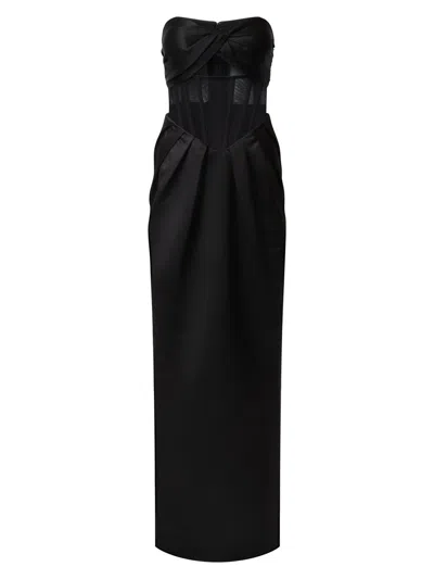 Bcbgmaxazria Women's Elizabeth Strapless Gown In Black