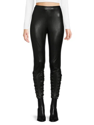 Bcbgmaxazria Women's Faux Leather Pants In Black
