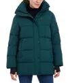 Bcbgmaxazria Women's Hooded Puffer Coat In Matte Emerald
