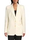 Bcbgmaxazria Women's Linen Blend Blazer In Gardenia