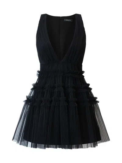 Bcbgmaxazria Women's Lumi Tulle Fit & Flare Minidress In Black
