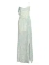 Bcbgmaxazria Sequin Mesh Gown In Multi