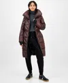 Bcbgmaxazria Women's Quilted Thumbhole-cuff Puffer Coat In Brown