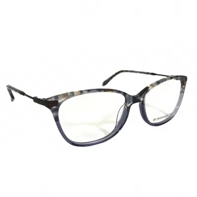 Bcbgmaxazria Women's Rowan Cat Eye Eyeglasses In Blue Brown Fade In Black