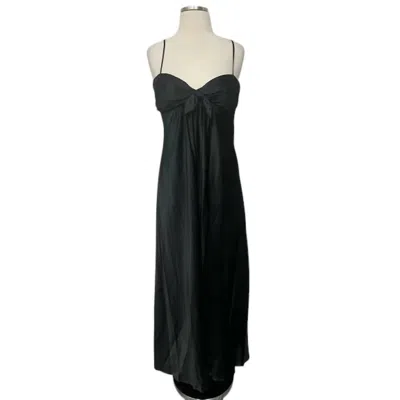 Bcbgmaxazria Women's Silk Slip Gown In Black