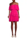 Bcbgmaxazria Womens Tiered Ruffle Cocktail And Party Dress In Peacock