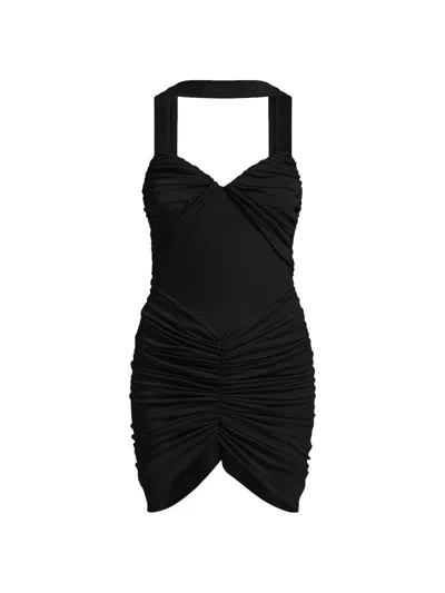 Bcbgmaxazria Women's Zoe Ruched Mini Dress In Black