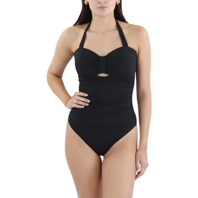 Bcbgmaxazria Womens Boning Nylon One-piece Swimsuit In Black