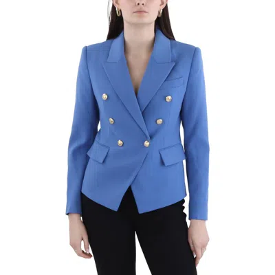 Bcbgmaxazria Womens Button Polyester One-button Blazer In Blue