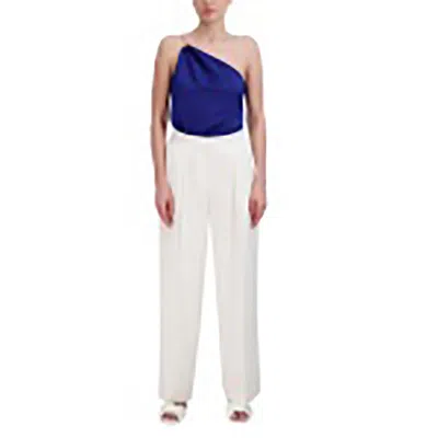 Bcbgmaxazria Womens Chain Polyester Bodysuit In Blue