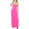 Bcbgmaxazria Womens Cut-out Strapless Evening Dress In Pink