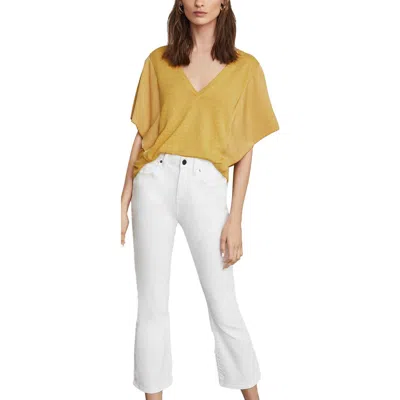 Bcbgmaxazria Womens Denim Stretch Cropped Jeans In White