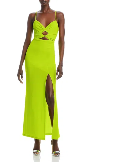 Bcbgmaxazria Womens Jersey Cut-out Evening Dress In Green