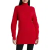 Bcbgmaxazria Womens Knit Ribbed Sweaterdress In Red